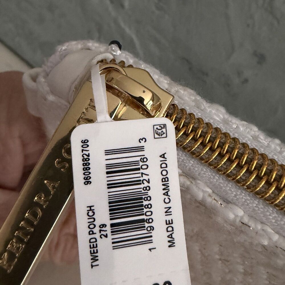 Kendra Scott Tweed Pouch Travel Mini Wristlet NEW - Picture 8 of 10